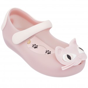 Ballerines filles rose chat mini melissa